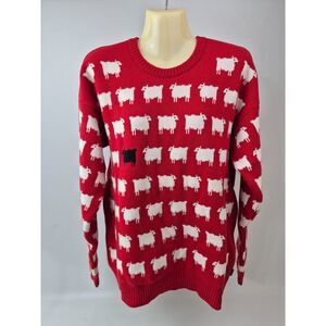 Rowing Blazers Warm & Wonderful Wool Diana Edition Black Sheep Sweater Size XXL